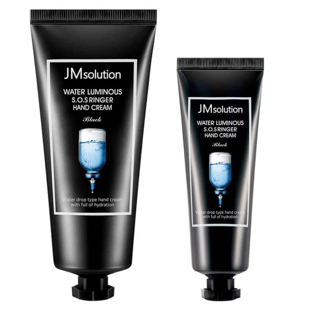 Jmsolution Крем для рук с комплексом пептидов и гиалуроновых кислот WATER LUMINOUS S.O.S RINGER HAND CREAM SET