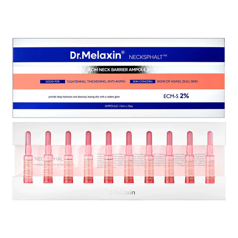 Dr. Melaxin Сыворотка для области шеи (набор) Nexcksphalt Neck ECM Barrier Ampoule 1.5ml*10ea