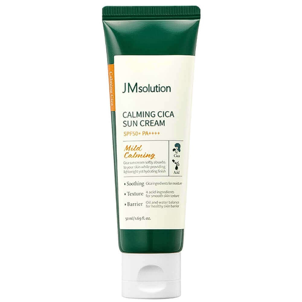 JMSolution Успокаивающий солнцезащитный крем для лица с центеллой 50мл CALMING CICA SUN CREAM