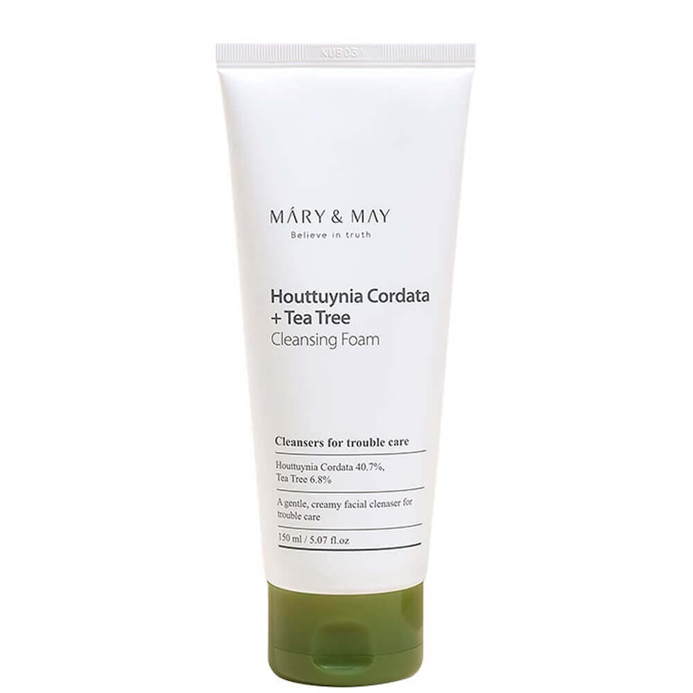 Mary&May Пенка для умывания с хауттюйнией и чайным деревом Houttuynia Cordata + Tea Tree Cleansing Foam 150ml