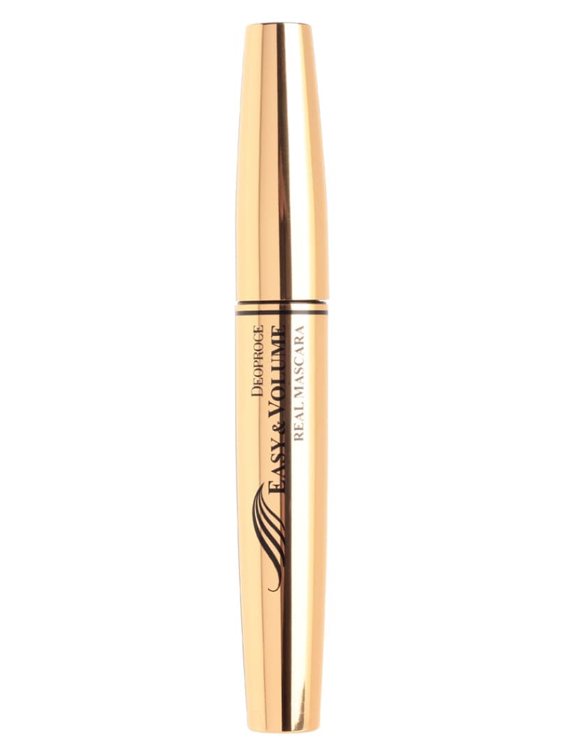 Deoproce Тушь с экстрактом чёрной икры для придания объёма ресницам EASY & VOLUME REAL MASCARA  8ml