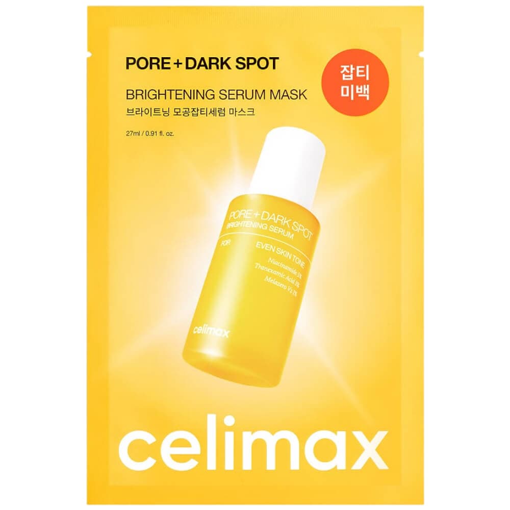 Celimax Маска для выравнивания тона и рельефа кожи Pore+Dark Spot Brightening Serum Mask 27ml