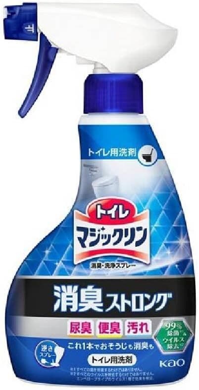 KAO Чистящее и дезодорирующее пенящееся средство "Magiсclean" для туалета с ароматом трав (спрей, для предотвращения загрязнений, усиленный) 400 мл / 12