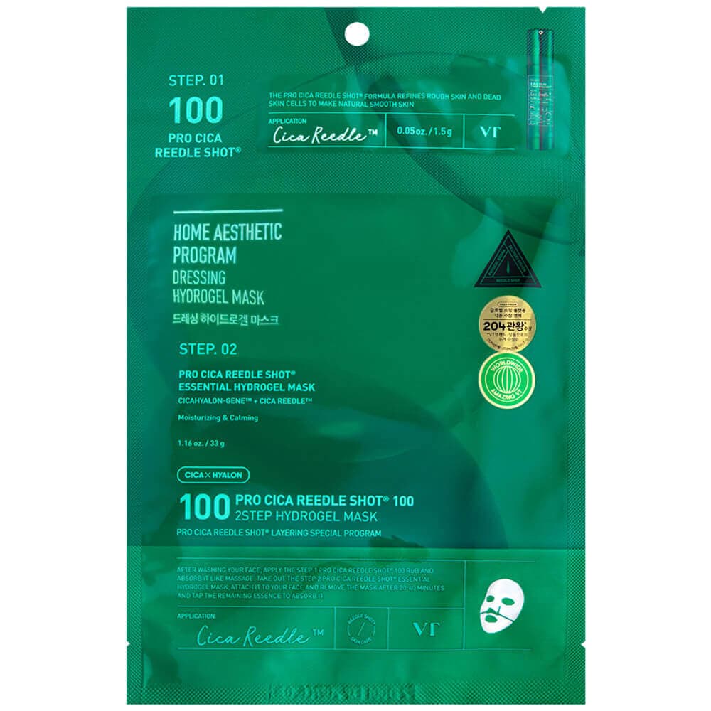 VT Cosmetics Маска успокаивающая гидрогелевая Pro Cica Reedle Shot 100 2Step Hydrogel Mask