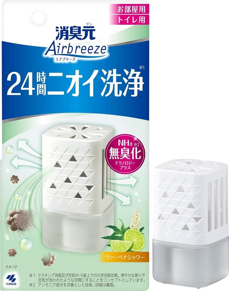 Kobayashi Жидкий дезодорант "Shoshugen Airbreeze" (интенсивный аромат вербены и цитруса) 59 мл / 32