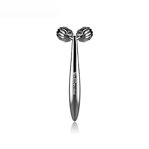 WELLDERMA Роликовый массажер Face lifting Dark Silver Roller (в черной упаковке)