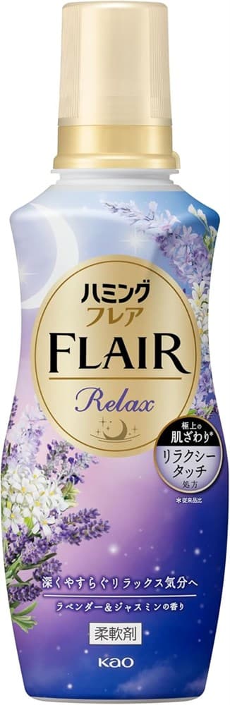 KAO Кондиционер для белья "Humming FLAIR Relax" (концентрат / аромат «Лаванда и жасмин») 510 мл / 16