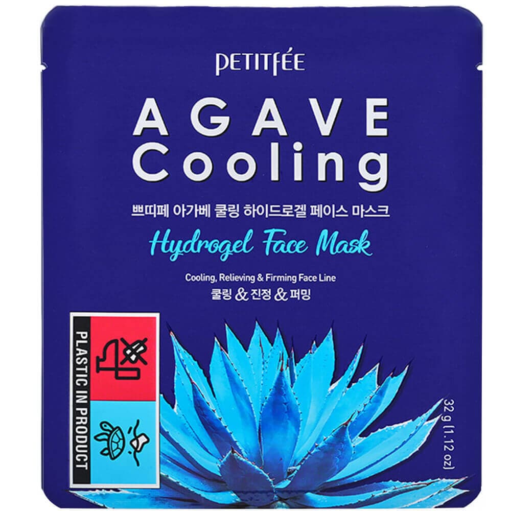 PETITFEE МАСКА ДЛЯ ЛИЦА ГИДРОГЕЛЕВАЯ C АГАВОЙ Agave Cooling Face Mask  32гр
