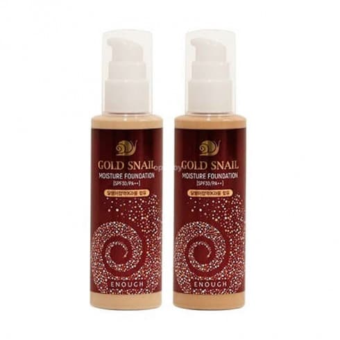 ENOUGH Тональная основа  с  коллагеном и экстрактом золотой улитки #21 Gold Snail Moisture Foundation #21 100ml