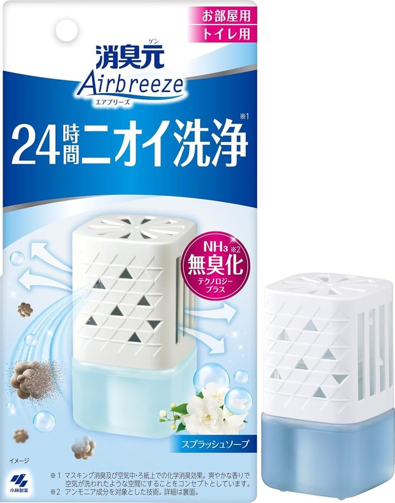 Kobayashi Жидкий дезодорант "Shoshugen Airbreeze" (интенсивный аромат цветочного мыла) 59 мл / 32