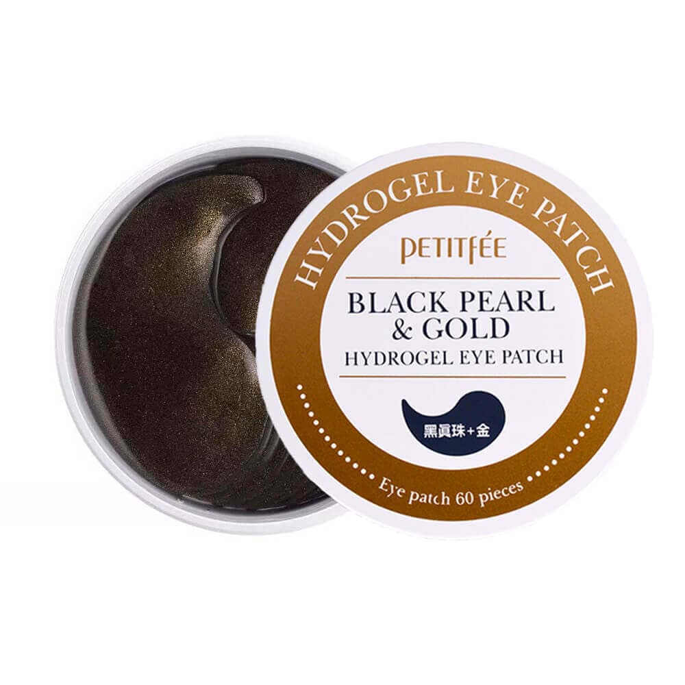 PETITFEE Гидрогелевые патчи для кожи вокруг глаз с черным жемчугом Black Pearl & Gold Hydrogel Eye Patch 1.4gx60ea