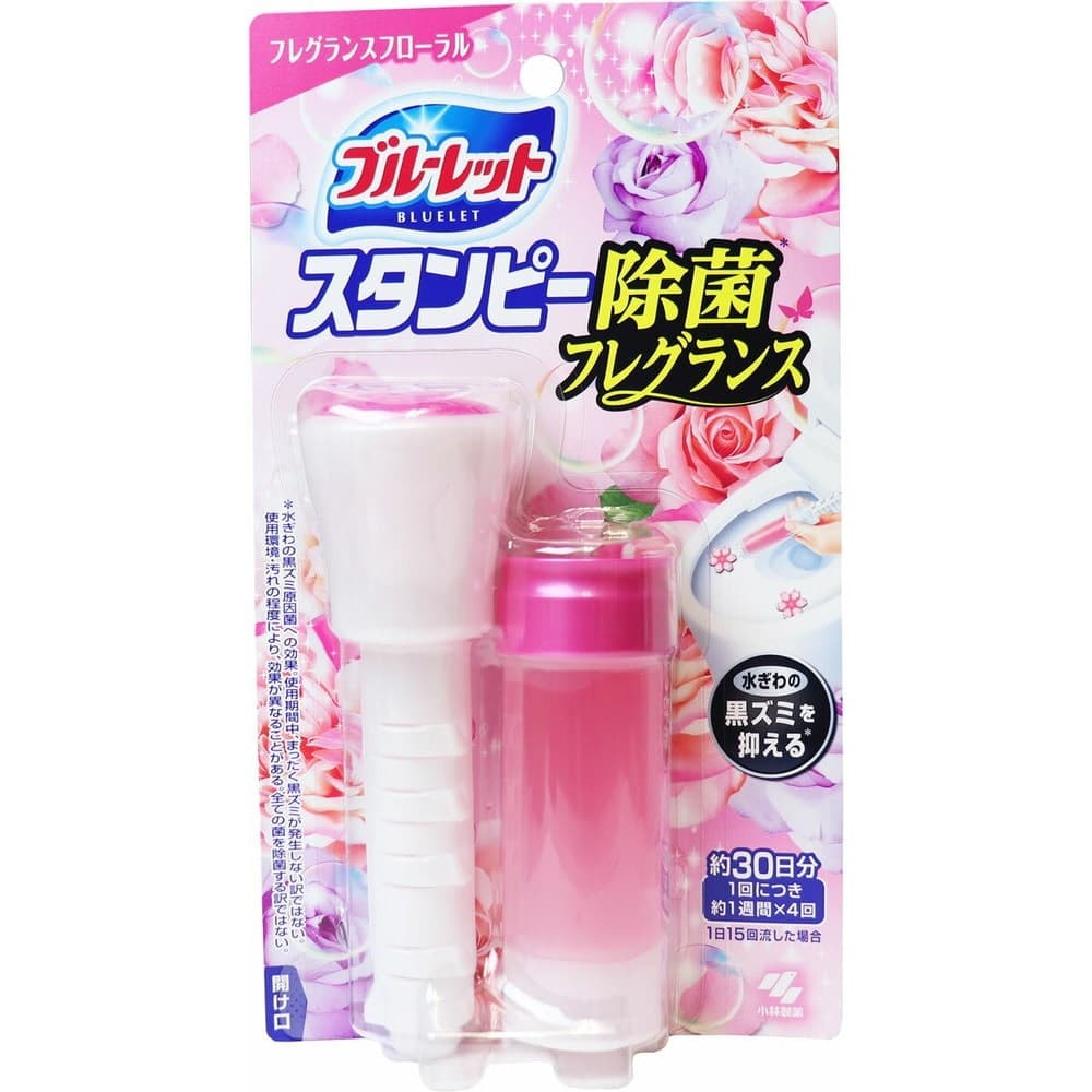Kobayashi Очиститель-цветок для туалетов дезодорирующий с ароматом роз - Bluelet stampy floral 28г