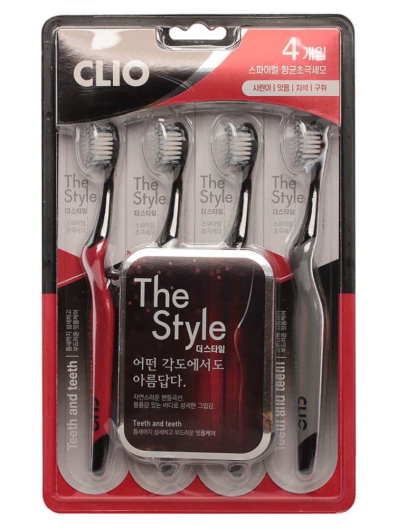 CLIO Зубная щетка набор 4шт The Style Toothbrush 4
