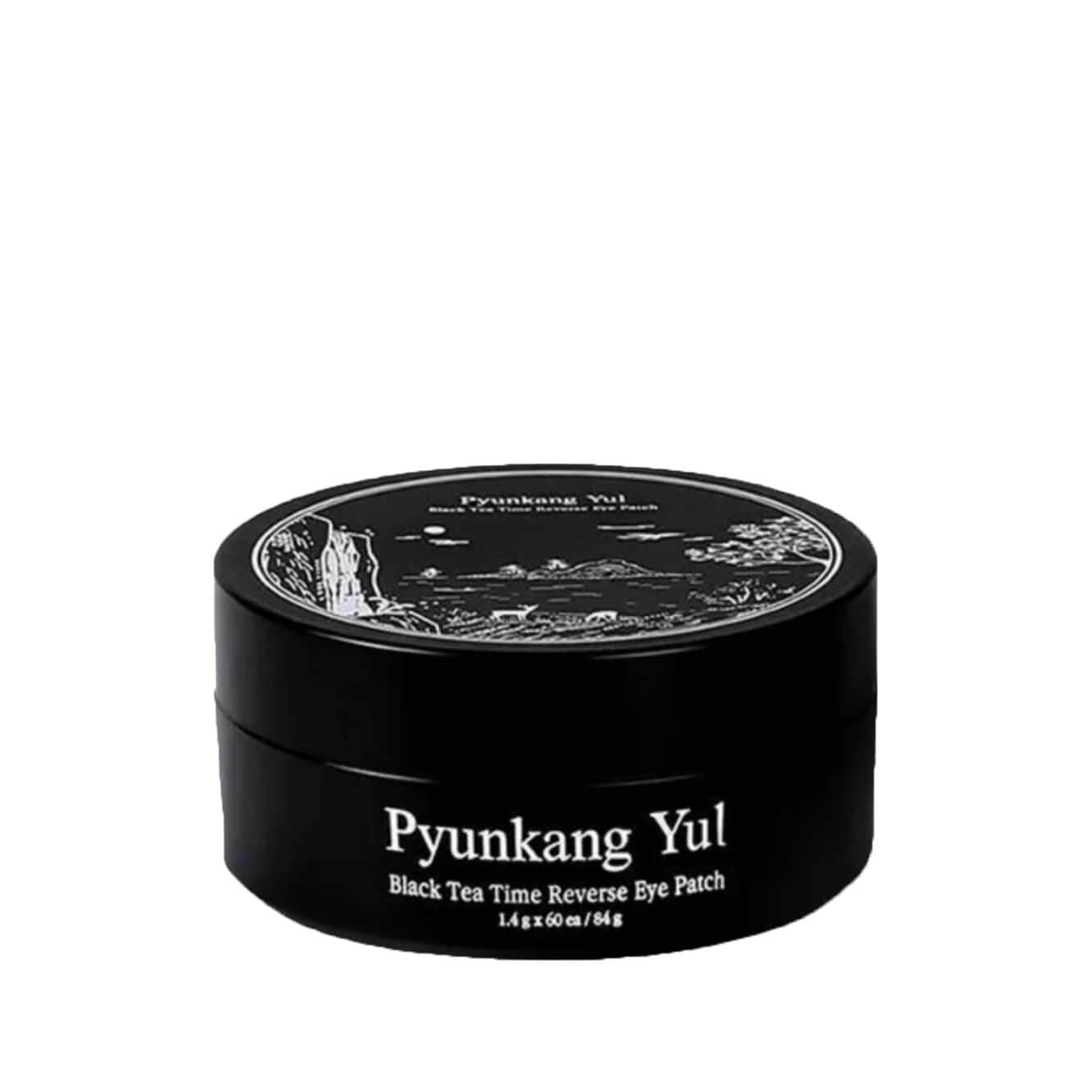 Pyunkang Yul Патчи для кожи вокруг глаз омолаживающие 60 шт  Black Tea Time Reverse Eye Patch