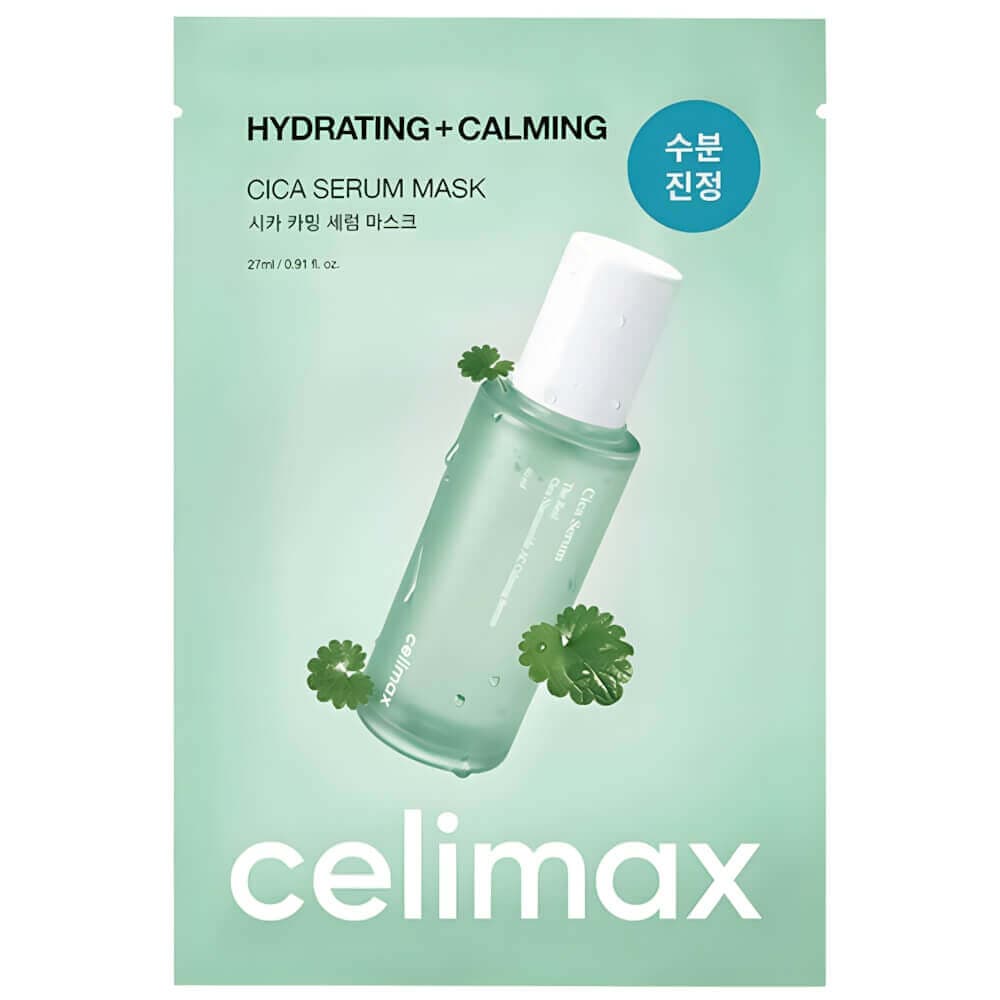 Celimax Маска успокаивающая с центеллой Cica Calming Serum Mask 27ml
