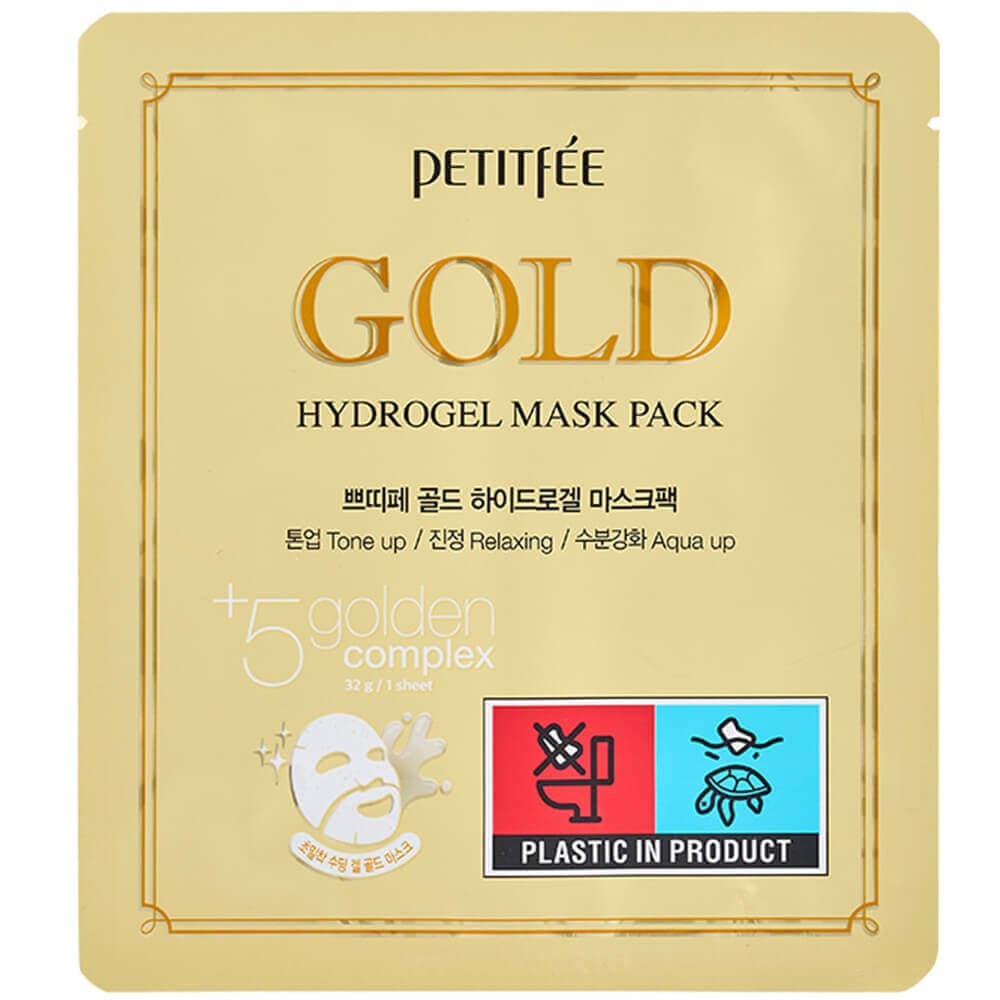 PETITFEE Маска гидрогелевая для лица с золотом Gold Hydrogel Mask 30g