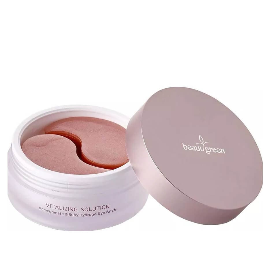BeauuGreen Гидрогелевые патчи с экстрактом граната и рубиновой пудрой для кожи вокруг глаз  Pomegranate & Ruby Hydrogel Eye Patch 60 шт