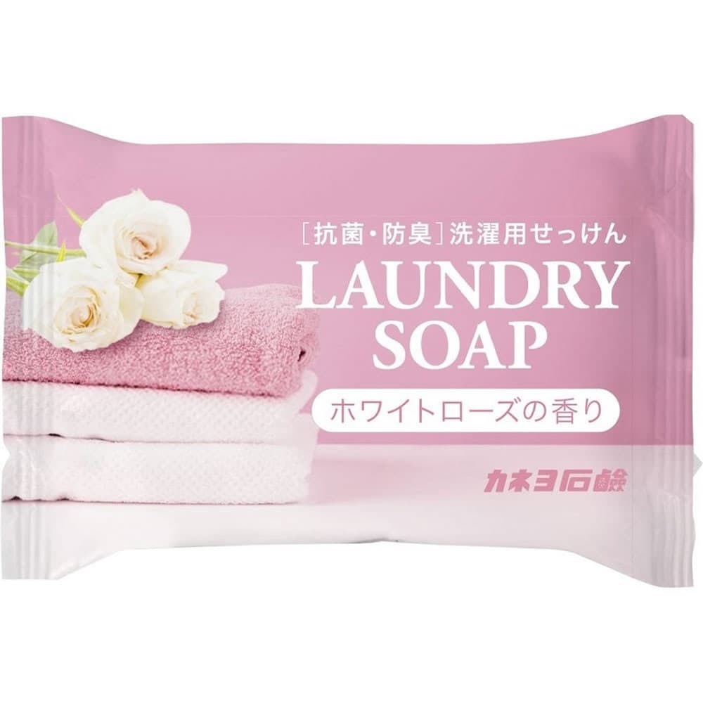 KANEYO Хозяйственное мыло для застирывания с ароматом белых роз 135г 1/24 SOAP Laundry Soap