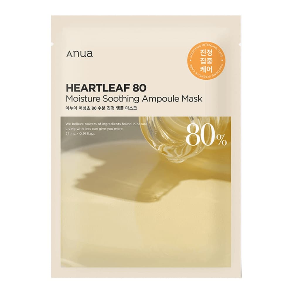 Anua Маска ампульная увлажняющая Heartleaf 80 Moisture Soothing Ampoule Mask 27 ml