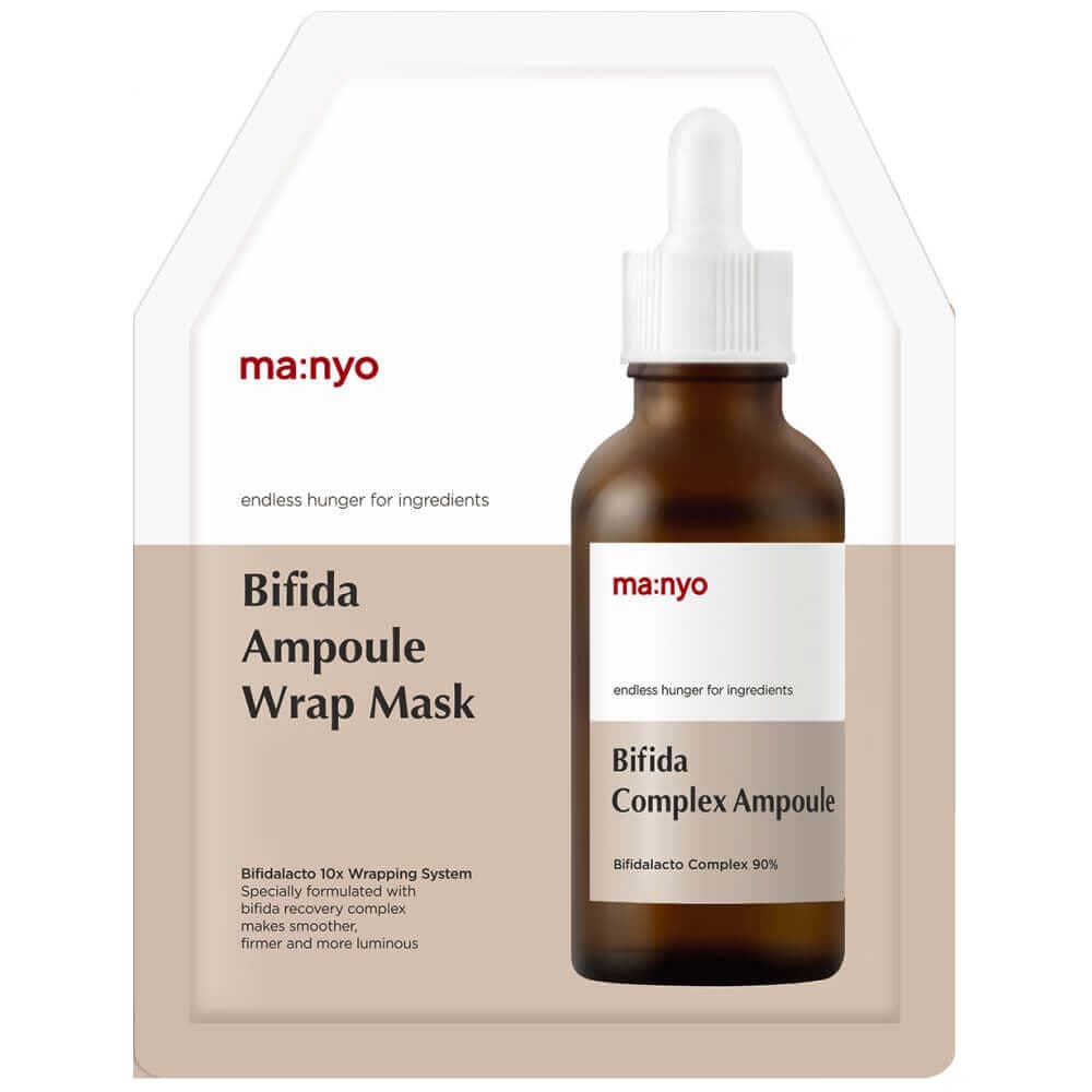 Manyo Factory Восстанавливающая  маска с бифидо и лактобактериями 30г Bifida Ampoule Wrap Mask