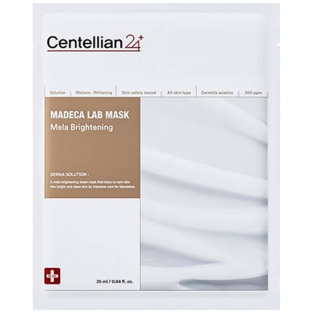 Centellian24 Маска тканевая выравнивающая тон кожи - Madeca lab mask mela brightening, 25мл