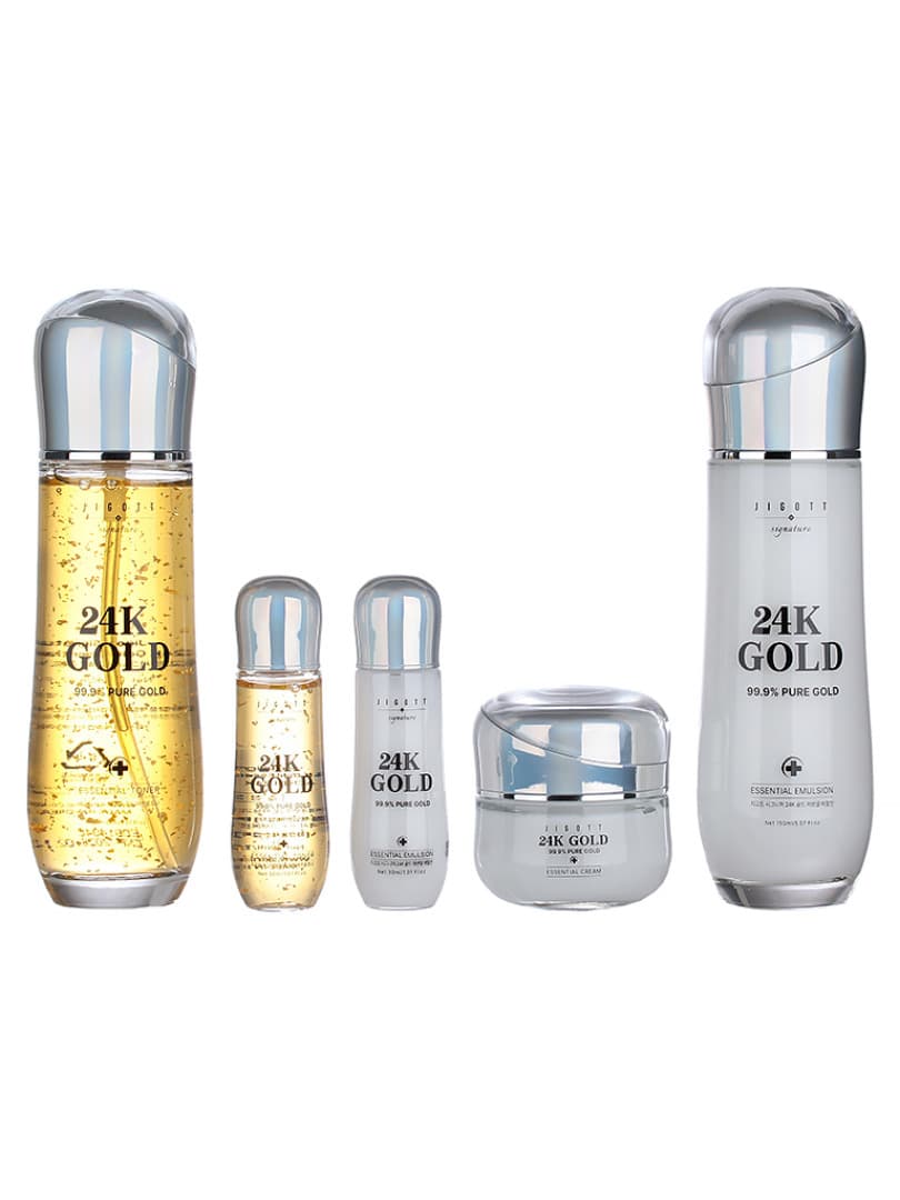JIGOTT Омолаживающий набор с золотом SIGNATURE 24K GOLD ESSENTIAL SKIN CARE 3SET