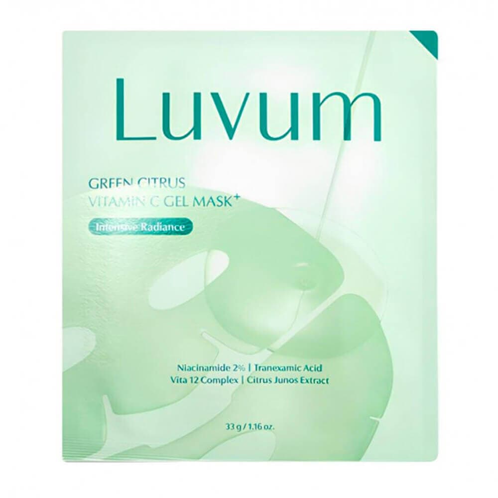 LUVUM Гидрогелевая маска с витамином С Green Citrus Vitamin C Gel Mask+ 33гр х 1шт