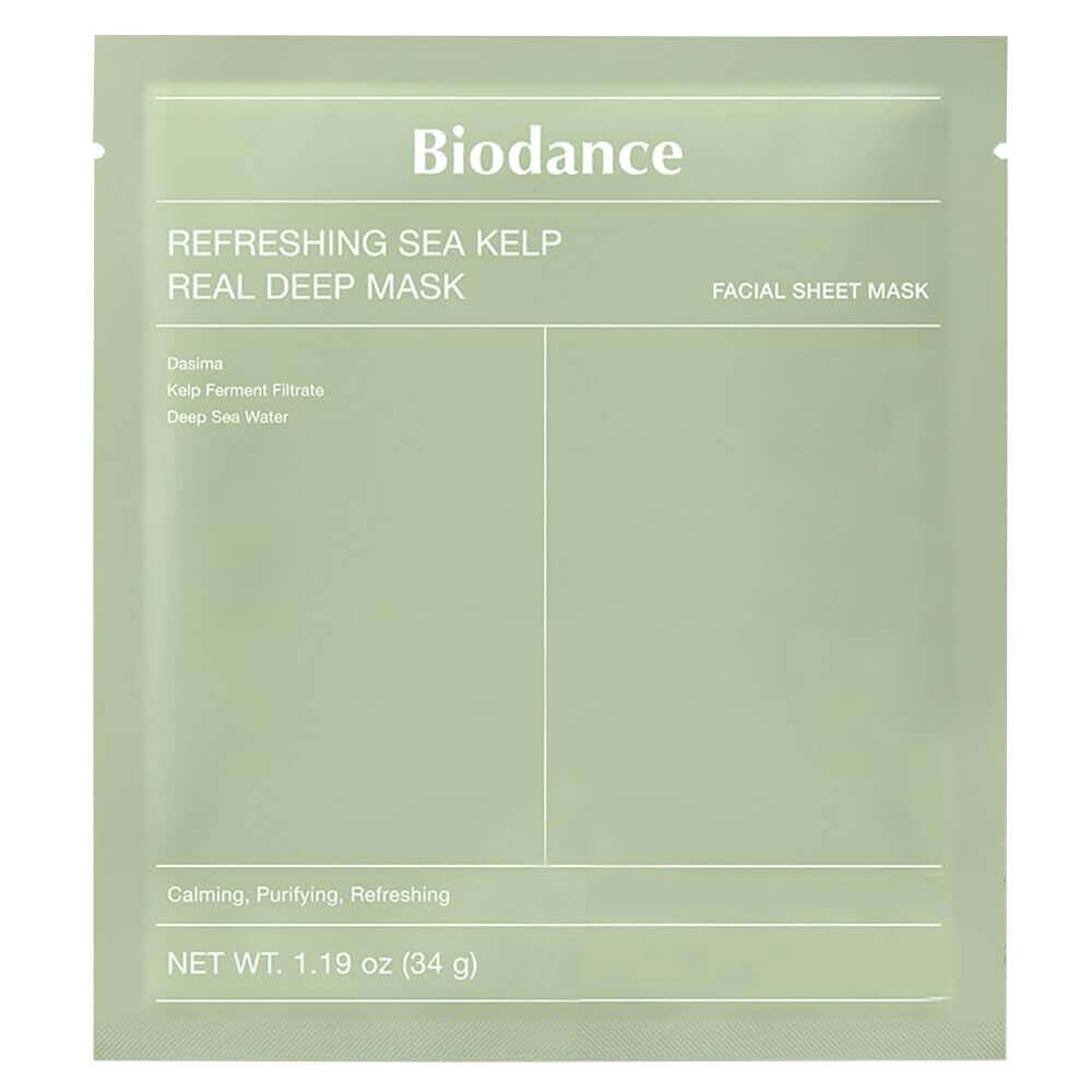 Biodance Ночная гидрогелевая маска с водорослями Refreshing Sea Kelp Real Deep Mask, 1шт