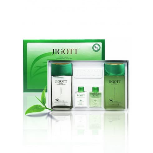 JIGOTT МУЖСКОЙ/ЗЕЛЕНЫЙ ЧАЙ/ НАБОР для ухода за лицом WELL-BEING GREEN TEA HOMME SKIN CARE 2SET