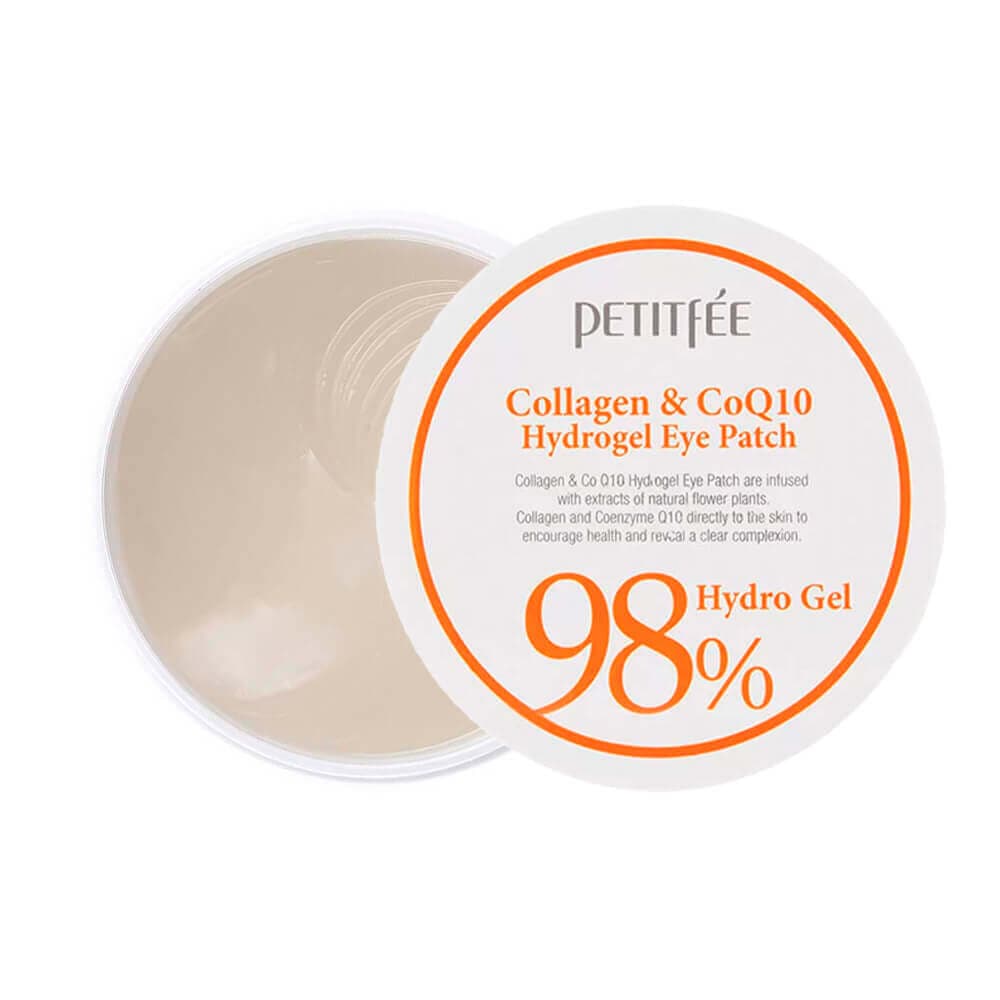 PETITFEE Гидрогелевые патчи для кожи вокруг глаз с коллагеном и Q10 Collagen & Q10 Hydrogel Eye Patch  1.4gx60ea
