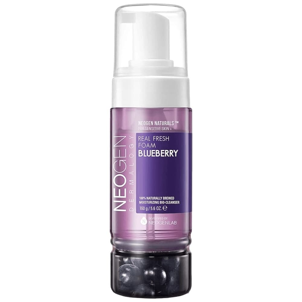 Neogen Увлажняющая кислородная пенка с ягодами черники Real Fresh Foam Cleanser Blueberry  160 г